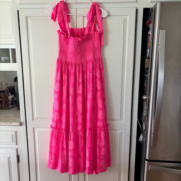 Lilly Pulitzer NWT Rivera Midi Dress Cockatoo Pink NEW Medium - Picture 1 of 8
